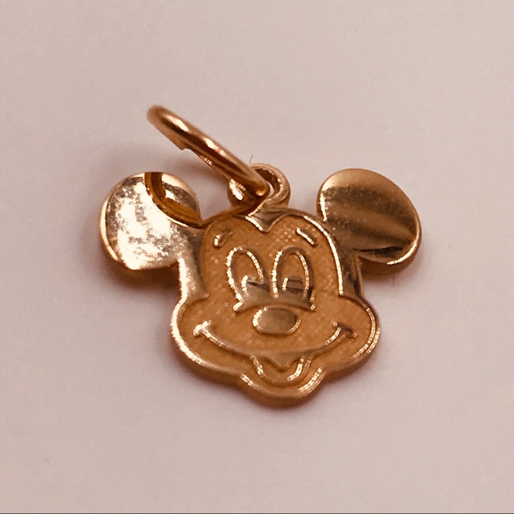 14k solid gold Mickey Mouse charm